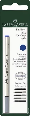 Produktbild von FABER-CASTELL Finelinermine blau in BK 5er