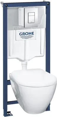 Produktbild von GROHE Solido Compact WC Vorwandelement Set, 6-9 l Spülmenge, 1,13m Bauhöhe, 39186000