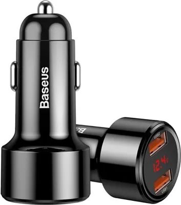 Produktbild von Baseus Magic Series Dual QC - Rýchlonabíjanie 3.0 2x USB 45W 6A nabíjačka do auta čierna (CCMLC20A-01)