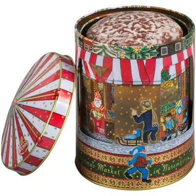 Produktbild von Wicklein Feine Nürnberger Oblaten-Lebkuchen Spieluhr-Drehdose 200g