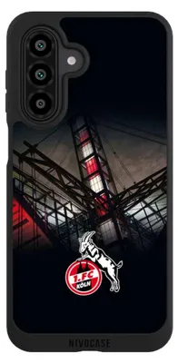 Produktbild von NIVOCASE Handyhülle für Samsung Galaxy A17 5G  Hülle NIVOpure Case Schwarz 1. FC Köln Offizielles Lizenzprodukt Stadion