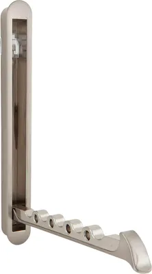 Immagine prodotto di Appendiabiti pieghevole Sun-Chain Mitnal, altezza 140 mm - Gancio a muro da incasso - Gancio pieghevole, effetto zinco pressofuso in acciaio inox