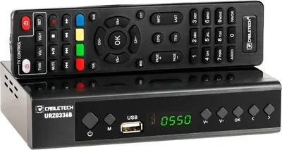 Zdjęcie produktu dla Cabletech DVB-T2/C HEVC H.265 Dekoder naziemnej telewizji cyfrowej DVB-T2 z pilotem zdalnego sterowania