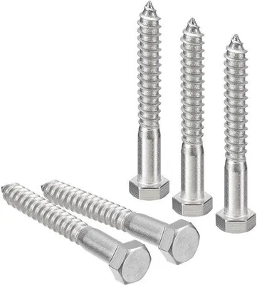 Produktbild von Edelstahl-Schrauben 1/2" x 4" teilgewinde Holzschrauben 25 Stück