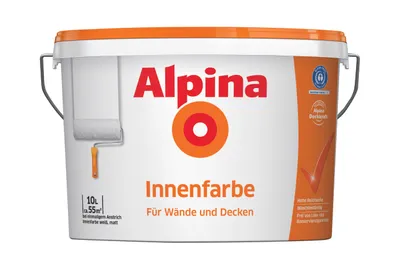 Produktbild von Alpina Wandfarbe Innenfarbe weiß 10 Liter matt