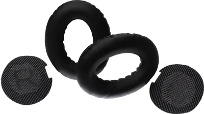 Produktbild von vhbw Ohrpolster kompatibel mit Bose QuietComfort 35, 25, 2, 15 Kopfhörer Headset, Kunststoff Schwarz