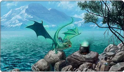 Produktbild von Dragon Shield Playmat - Bayaga 'Mint' (Limited Edition)