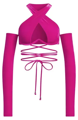 Productafbeelding van Adidas - "Originals" bikini top voor dames, verstelbaar met koord, model GT33310 (maat 36 EU) (roze)