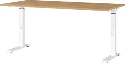 Produktbild von Schreibtisch 160cm, Eiche/weiß, DUBA-01
