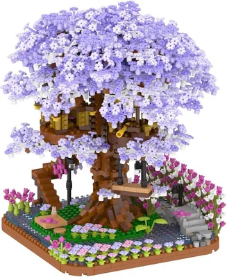 Produktbild von 2200 Teile Sakura Boomhut Mini Bauklötze Set, DIY Japanische Bonsai