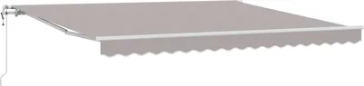 Obrázek produktu pro Stahovací markýza Světle šedá 400 × 300 cm Látka a hliník