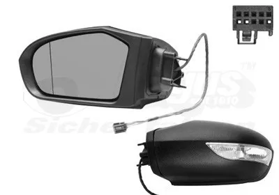 Produktbild von VAN WEZEL 3017807 Außenspiegel Seitenspiegel Links passend für MERCEDES-BENZ A-Klasse (W169) Asphärisch Beheizt