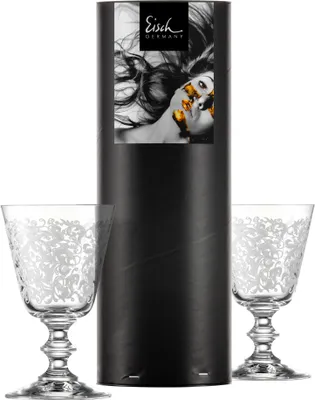 Zdjęcie produktu dla Eisch Vorteilset 2 Stück 2 Weissweingläser 586/2 in Geschenkröhre VINCENNES 15862021 und Geschenk + Spende