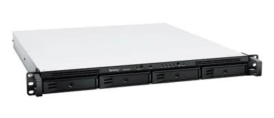 Produktbild von Synology RackStation RS822RP+ - NAS-Server - 4 Schächte - Rack - einbaufähig - SATA 6Gb/s - RAID RAID 0, 1, 5, 6, 10, JBOD - RAM 2 GB - Gigabit Ethernet - iSCSI Support - 1U