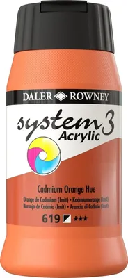 Produktbild von Daler Rowney System3 Acrylfarbe Cadmium Orange Hue 500 ml 1 stk