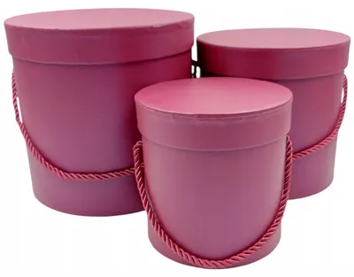 Produktbild von Vipolimex Flower Box Geschenkbox Set mit Deckel 3 Stück