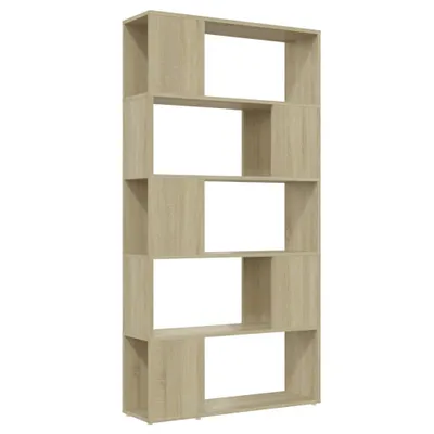 Produktbild von vidaXL Bücherregal Raumteiler Sonoma-Eiche 80x24x155 cm Holzwerkstoff
