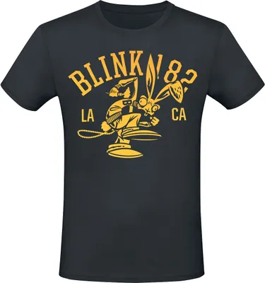 Produktbild von Blink-182 T-Shirt Herren Mascot schwarz Band-Merch, Bands 100% Baumwolle L