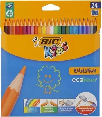 Image de BIC Crayons de couleur Kids Evolution ECOlutions 24 couleurs