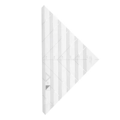 Zdjęcie produktu dla Linijka paskowa, linijka paskowa Quilt Designs, akrylowa linijka trójkątna, linijki paskowe dla quilterów, trójkątna linijka pozycjonująca, trójkątna linijka do skalowania płyt