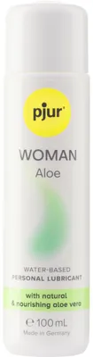 Produktbild von pjur Woman Aloe, 100 ml, 100 g, Gleitmittel auf Wasserbasis, Sexspielzeug, Vaginal, CE, 1 Stück(e)