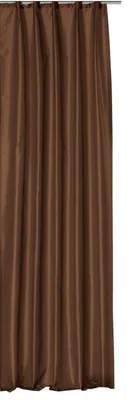 Produktbild von Vorhang braun dunkel Kräuselband halbtransparent Wildseiden Optik 140x245 cm