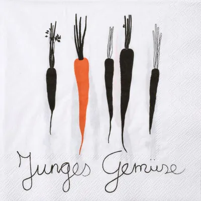 Produktbild von Räder Serviette 33x33cm, Junges Gemüse