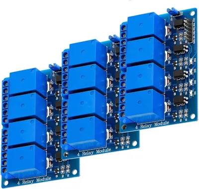 Immagine prodotto di AZ-Attuatori a 4 relè modulo 5V con optocoupler trigger a basso livello compatibile con Arduino e Raspberry Pi, 3x modulo relè