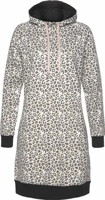 Produktbild von LASCANA Sweatkleid beige-schwarz Größe 32/34