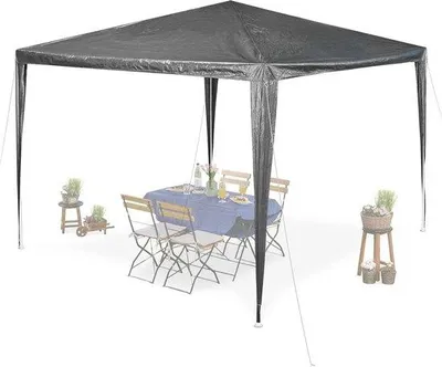 Immagine prodotto di Tenda da giardino robusta e impermeabile, 25x3x3 m, grigio scuro, PE e acciaio