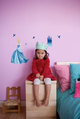 Produktbild von Komar Deco-Sticker "Princess Dream" 50 x 70 cm, blau, 14016h