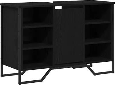 Zdjęcie produktu dla vidaXL Szafka pod umywalkę czarny dąb 91 x 35 x 60 cm materiał drewnopochodny