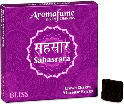 Produktbild von Aromafume Chakra Räuchersteine 7. Chakra – Packung mit 3 Stück – 40 g
