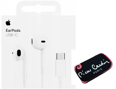 Produktbild von StereoHeadset - Apple EarPods MTJY3ZM/A (USB-C) + Schutztasche - ORIGINAL retail packaging