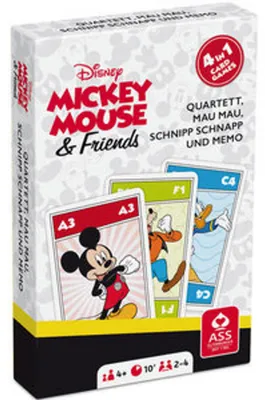 Produktbild von Display Disney Mickey Mouse & Friends - Quartett 4 in 1