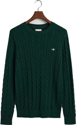 Image de Pull à col roulé Gant, couleur verte, taille S, pour homme, couleur verte, taille S