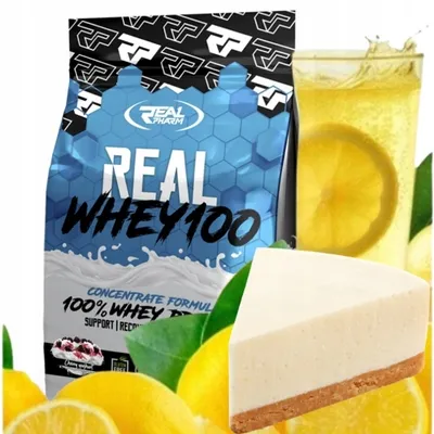 Obrázek produktu pro Real Pharm Whey 100 700g Proteinový koláč Lemonade