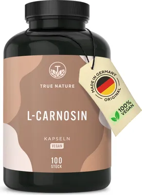 Produktbild von L-Carnosin Kapseln – 100 Kapseln, Veganes Antioxidans,  DE, TRUE NATURE®