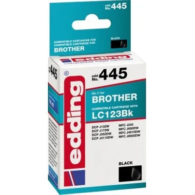 Image de edding Cartouche d'encre EDD-445 noire Brother LC123