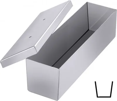Produktbild von Pastetenform, gerade Kastenform, aus Edelstahl, 30 cm x 8 cm, 7 cm Höhe