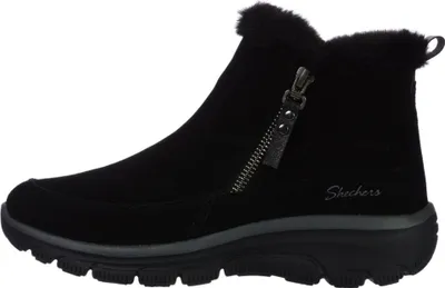 Produktbild von Skechers Relaxed Fit: Easy Going - Cool Zip!  Enkellaarsjes Plat - Zwart - Maat 39