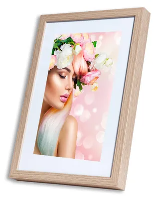 Produktbild von KS15 Bilderrahmen Lifestyle Foto Rahmen Collage Wanddeko Poster Holzoptik - Farbe: Natur | Format: 20x20