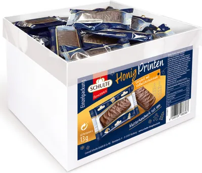 Obrázek produktu pro Schulte Honig Printen mléčná a hořká čokoláda 60 kusů 780g