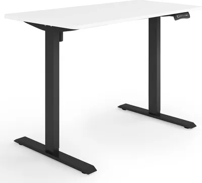 Produktbild von ESMART ETX-121BW 120x60cm Weiß Ergonomischer Steh-Sitz-Schreibtisch Stufenlos elektrisch höhenverstellbar 73,5-123,5 cm 3x Memory USB Ladeport Aktivitätserinnerung Soft-Start/Stopp Schnelle Montage