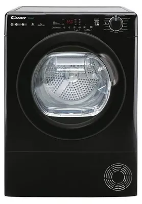 Produktbild von Candy Smart CSEH10A2DBEBX-47, Freistehend, Frontlader, Wärmepumpe, Schwarz, Drehregler, Links