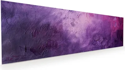 Produktbild von Glasbild 120x40cm in XXL für Wohnzimmer, Schlafzimmer Motiv Textur Mischung Lila