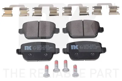 Produktbild von NK Bremsbeläge Bremsklötze HINTEN 222567
