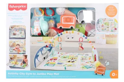 Produktbild von Fisher Price Spieldecke mit Spielzeug Jumbo Abendteuer