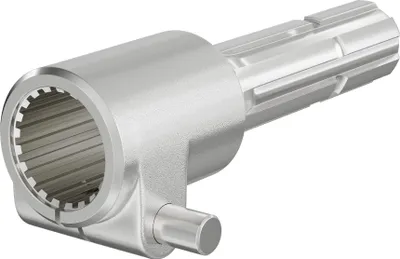Image de Wiltec Manchon de Prise de force Cardan - Longueur 160 mm - Raccord logement 1 3/8" 21D - Raccord sortie 1 3/8" 6D - Ø 36 mm/34,87 mm - Arbre cannelé de tracteur