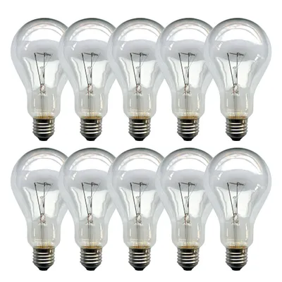 Produktbild von 10 x Glühbirne 200W E27 klar Glühlampe 200 Watt Glühbirnen Glühlampen